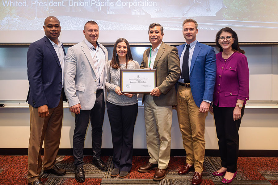  Freeport-McMoRan received its 2023 Sustainability Partner Award from Union Pacific at a ceremony in Omaha Nebraska.