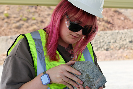 Kate Brown Requist got a closer look at Arizona’s geology during a visit to the company’s Sierrita mine.